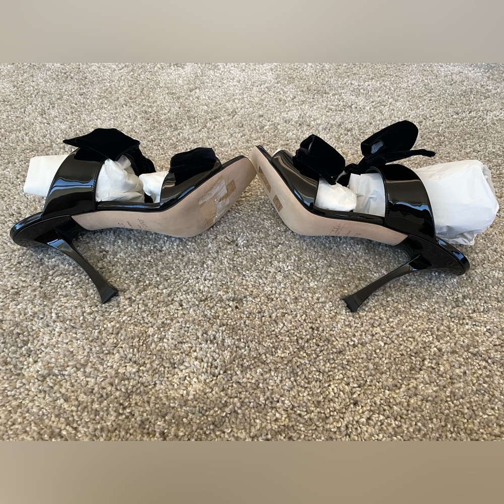 Jimmy Choo Black Flaca Sandal BNNW size 37.5 NEVER WORN - Picture 4 of 7